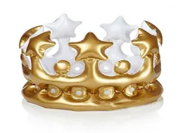 Chapéus de festa Wholenovelty Coroa inflável King Imperial Kids Adults Headwear Acessórios Decorações de aniversário11369908