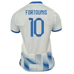 2023 اليونان 7 Masouras Soccer Jerseys 23/24 Home 10 Fortounis 11 Bakasetas 20 Mantalos Football Shirt calcio
