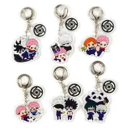 Keychains Anime Jujutsu Kaisen Kugisaki Gojo Satoru Nobara Delicacy Bag Pendant Akryl Key Chain Decoration Accessory Keyring285C