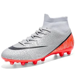 Klänningskor Fotbollsskor Anti Slip Soccer Men's Outdoor Sports Cleats Kids High Top Field Sneakers Krampon Futbol Erkek 2023 231208