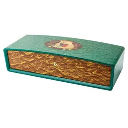 Lubinski Cigar Humidor Romeo Cuban Cedar Lackear大容量hygrometer box box for manギフト