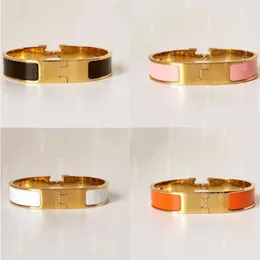 Bangle stainless steel gold buckle bracelet fashion jewelry men and women bracelets 17cm 19cm Dvqhc