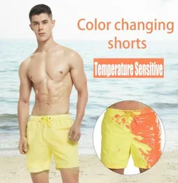 Magical Change Color Pantaloncini da spiaggia Estate Uomo Costume da bagno Costume da bagno Costume da bagno Moda portatile Pantaloncini che cambiano colore Panno da bagno1455203