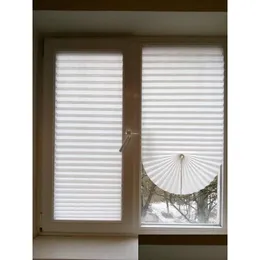 Blinds Adhesive Window Pleated Zebra And Shades Blind Roller Blackout Curtain For Bedroom Living Room Balcony 230529 Drop Delivery H Ot3Pf