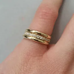 2st bröllopsringar Huitan 2020 Ny modevigningsring för kvinnor Micro Paled Cubiz Zircon Finger Rings Female Engagement Smycken Tillbehör