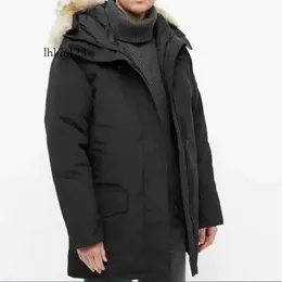 Canada Puffer Jackets Uomo Designer Real Wolf Fur Outdoor Wyndham Giacca a vento Jassen Capispalla con cappuccio Fourr D Commercio all'ingrosso 2 pezzi Sconto del 10%