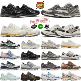 مع مصمم الصندوق Gel NYC Running Shoes Graphite الشوفان Obsidian اللون الرمادي الأبيض الأسود Ivy Ivy Outdoor Trail Sneakers