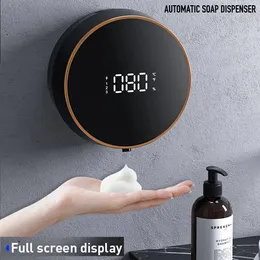 Dispensador de sabão líquido Dispensador de sabão de montagem na parede Dispensador de sabão de espuma automático Elétrico Touchless Sensor infravermelho Máquina dispensadora de sabão e shampoo 231207