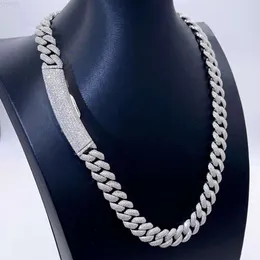 Curved Long Clasp Custom Made Gra Iced Out Hip Hop Men Fashion Vvs Moissanite Cuban Chain
