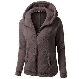 Felpe con cappuccio da donna Felpe Autunno Inverno Giacca calda da donna Felpa con cappuccio Casual Felpe con cappuccio da donna Sweatershirt Cappotto con cerniera Cappotto in morbido pile da donna 231208