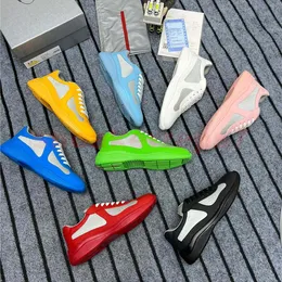 Tasarımcı Ayakkabı Erkekler Copa America Deri Dil Up Spor Ayakkabı Koçu Düz Ayakkabılar Siyah Mavi Örgü Açık Patent Deri Koşu Ayakkabı Sıradan Ayakkabı Dilek Kutusu Boyutu 38-46