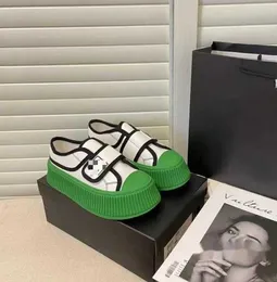 شانيلز قناة جديدة سميكة عالية الكعكة العلامة التجارية العلامة التجارية حذاء قماش غير متنوع أحذية كوكي الألوان الحجم 35-41