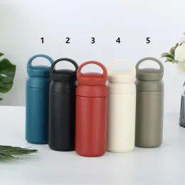 Slim Coffee Tumbler Travel Mug Water Cup 12oz/350ml 16oz/480ml 18/8 Stainless Steel Insulated Vacuum 2-Wall Thermal Tea Glass Optional Lids 1208