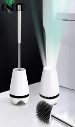 ONEUP TPR Toilettenbürste Silikon weicher Reinigungsbürstenkopf für Toilette Reinigungswerkzeug mit langem Griff und Sockel Badezimmerzubehör Y20037918772