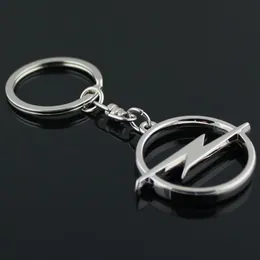 5st Lot Fashion Metal 3D Car Logo KeyChain Key Chain Keyring Key Ring Chaveiro Llavero för Opel Auto Pendant Car Accessories Whol263a