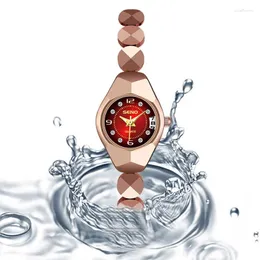 Wristwatches Classic Stainless Steel Fashion Women Quartz Watch Luxury Jewelry Valentine's Day Gift For Drop Relogio Feminino