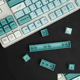 Клавиатуры Gmk Cloned Iceberg Xda Profile 125 Keycaps Pbt Dye-Sub Keycaps для Cherry Mx Switch Механическая клавиатура 61 68 98 104 Layo Dhgxu