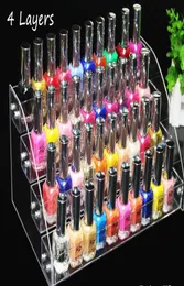 4ティア多機能メイクアップコスメティックディスプレイスタンドクリアアクリルオーガナイザーMac Lipstick Jewelry Display Holder Lipstick Nail Poli359138