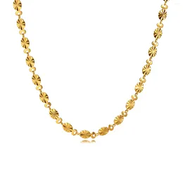 Цепочки с ромашками, ожерелье, женское ожерелье из нержавеющей стали в форме цветка, мода 2023