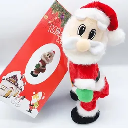 Christmas Toy Supplies Christmas Dolls Gift Musical Dancing Electric Santa Claus Toy Musical Hip Dancing Santa Claus Twerking Doll Xmas Year Gift 231208