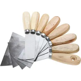 Wooden handle putty knife, paint tool for cleaning, batch knife, putty knife manufacturer, wholesale spatula, scraper