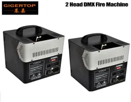 2 PCSLOT Stage Fire Machine DMX512 التحكم