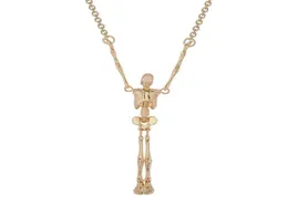 Empress Dowager Enne hänger en skelettram Joint Necklace European och American Punk Halloween Jewelry Female3622432