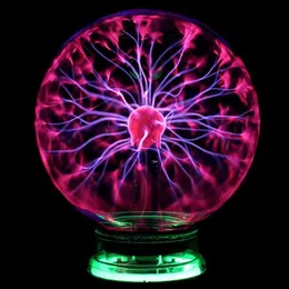 Novel Glass Magic Plasma Ball Inch Table Lights Sphere Nightlight Kids Present To Christmas Magic Plasma Night Lamp 2021180Z