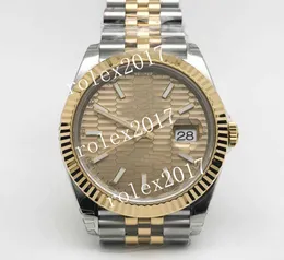 VSF Factory Men's 904L Dwucie 18K ZŁOTA ZŁOTA ZŁOTA DOCINED RG FLED BEZEL DATEJUST 41 mm VS3235 Automatyczny ruch Nowy styl Rolesor Wystotowanie Kuczkowców