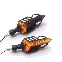 Nuova sequenza LED flash per moto sull'indicatore per moto fuoristrada fumé lampeggiante indicatore di direzione fanale posteriore impermeabile per moto