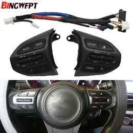 Interruptor multifuncional de volante com luz de fundo vermelha para Kia K5 Optima 2014 2015 Botões de controle de volume de cruzeiro estilo carro