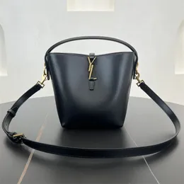 Spegel kvalitet topphandtag le 37 designer väska dam äkta läder hink axel dragkammare väskor rem kvinnliga herrar crossbody tote purse lyxys handväska koppling väska