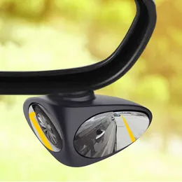 Yeni 2 Araba Kör Nokta Ayna Geniş Açılı Ayna 360 Dönüş Ayarlanabilir Dışbükey Dik Görünüm Ayna Görünümü Ön Tekerlek Araç Aynası