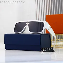 Tasarımcı Loius Vuiton Sunglasses 2022 Yeni Kişiselleştirilmiş Moda Filigranı Tek Parça Kutu Kadınlar Popüler Kadın Gün batım