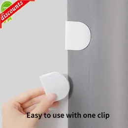 Upgrade 2/4PCS Shower Curtain Clips Household Toilet Curtain Rings Adhesive Clip Daily Necessities Anti Splash Spill Bathroom Products