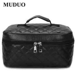 Cosmetic Bags Cases box Quilted professional cosmetic bag women's large capacity storage handbag travel toiletry makeup sac 231208