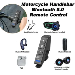Nuovo pulsante multimediale per moto telecomando volante controller lettore musicale telecomando auricolare per telefono Android IOS