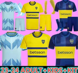 23 24 BOCA JUNIORS SOCCER JERSEYS 2023 2024 FOTBALLKORTSKIDTARE KIDS KIT CAVANI FERNANDEZ JANSON MEDINA VILLA BENEDETTO ZEBALLOS BLONDE BARCO TABORDA S-XXL