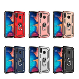 Bracket Shockproof armor Phone Cases for Samsung A20 A30 A40 A50 A51 A10 M30 M01 A21S M31S M51 A32 A42 A71 defender heavy duty magnetic ring phone accessories