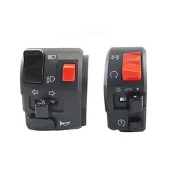 Novo 7/8 "22mm interruptores da motocicleta moto chifre botão sinal de volta luz nevoeiro elétrica iniciar guiador controlador interruptor