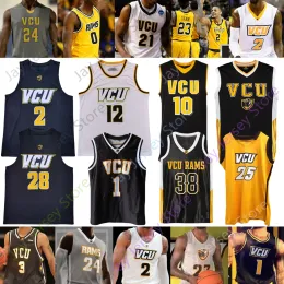 Basketball Jerseys VCU Basketball Jersey NCAA College De'Riante Jenkins Marcus Evans Marcus Santos-Silva Issac Vann Corey Douglas Mike'L Sim