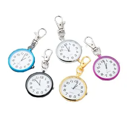 Keychains Lanyards sjuksköterska Pocket Watch KeyChain Waterproof Digital Quartz Creative Gift Key Chain Keyring Drop Delivery Fashion ACCE DHSQD