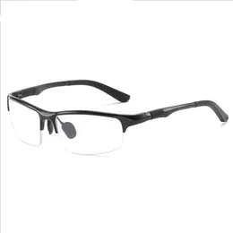 Fashion optical Frame Sport Aluminum magnesium Eyewear Flat mirror half frame glasses Short Sight eyewear2900