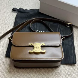 Legal Copy Deisgner Celins's Bags online shop Triumphal Arch genuine leather Hong Kong bag 2023 premium crossbody new box tofu shoulder women's Have Logo