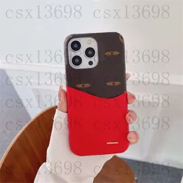 Capas de moda para iPhone 15 Pro Max Phone Case 13 12 11 14Pro Max 15 14 Plus 7 8 Plus X XR XS XSMAX Designer Samsung S24 S23 Capa de couro com suporte para cartão