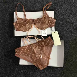 Unterwäsche Anzug Designer Frauen Dessous Spitze Sling BH Träger Sexy bestickte Buchstaben Unterwäsche Dreieckiger Tanga mit Box Dez. 08