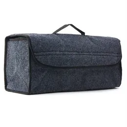 Gray Large Anti Slip Car Trunk Boot Storage Organizer Case Tool Bag Holder223J