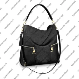 M44014 M44012 Melie kadın omuz çantası çantası kabartma taneli tenli deri döşeme tasarımcısı üst sap çanta tote294x