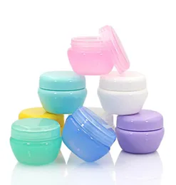 Bottiglie di stoccaggio Barattoli 5 pezzi Set di plastica riutilizzabile Vaso per trucco vuoto Vaso da viaggio portatile Crema per il visoLozioneContenitore per cosmetici 18178501