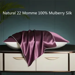 Moderskapskuddar Natural 22 Momme 100 Mulberry Silk Satin Multicolor Pillowcases Pillow Cases Envelope Clre Standard Queen King 4874CM 231208